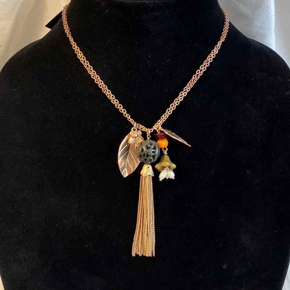 NWT - Cookie Lee Boho style tassle necklace